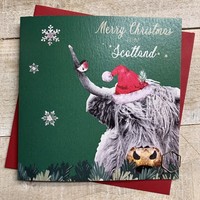ADD YOUR TOWN - HIGHLAND COW - CHRISTMAS CARD (C24-TOWN1)