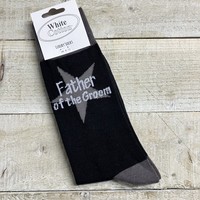 6 X SOCKS UK 8-12 - FATHER OF THE GROOM (SK48)