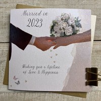 MARRIED IN 2023 - HANDS & BOUQUET (D352)