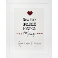 PERSONALISED GLITTER TOWN WISH LIST ARTWORK (PIC35-P)