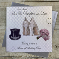 Son & Daughter-in-Law WEDDING (hat, shoe, bouquet) (PD208)