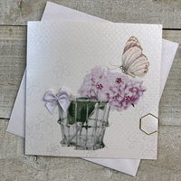 Blank - Peonies & Vintage Butterfly (PD131)
