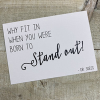 POSTCARDS - BORN TO STAND OUT (PC122)