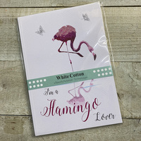 LINED NOTEBOOK FLAMINGO LOVER (NA5-59W)