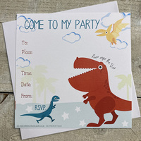INVITES - BIRTHDAY ROARSOME REX PACK OF 6 (N90-2A)