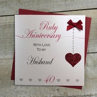 40TH HUSBAND RUBY ANNIVERSARY HEART (LLA40H & XLLA40H)