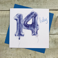 AGE 14 - BLUE HELIUM BALLOON (HB14)