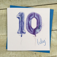 AGE 10 -  BLUE HELIUM BALLOON (HB10)