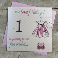 AGE 1 - BIRTHDAY BEAUTIFUL LITTLE GIRL DRESS (G159)