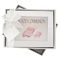 1ST COMMUNION PINK BIBLE & BEADS -  PHOTO ALBUM - SMALL (FCP1S)