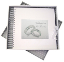 WEDDING RINGS - CARD & MEMORY BOOK (WRN10)