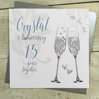 15- CRYSTAL ANNIVERSARY FLUTES (DT115)