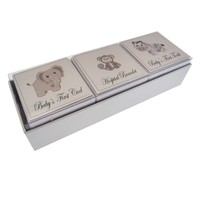BABY TOYS SILVER -  1t Curl, 1st Tooth, Hospital Bracelet Keepsake Box (BTS5)
