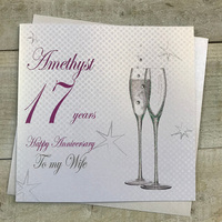 17 - ANNIVERSARY WIFE - CHAMP FLUTES (BD117-W)