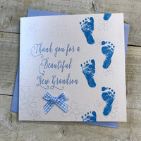 THANK YOU FOR A BEAUTIFUL NEW GRANDSON - LITTLE FEET (WB224-BGS)