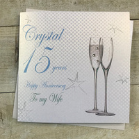 15 - ANNIVERSARY WIFE - CHAMP FLUTES (BD115-W)