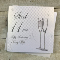 11- ANNIVERSARY WIFE - CHAMP FLUTES (BD111-W)
