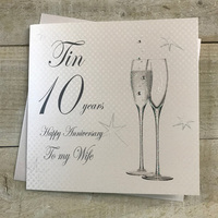 10 - ANNIVERSARY WIFE - CHAMP FLUTES (BD110-W)