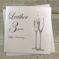 3- LEATHER ANNIVERSARY FLUTES (BD103)