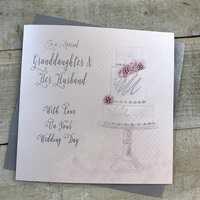 GRANDDAUGHTER & HUSBAND WEDDING DAY - VINTAGE CAKE(VN31-GDH)