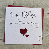 Husband Anniversary - Red Heart - STARS (S100)