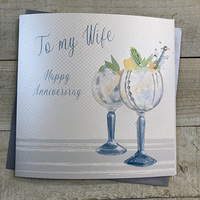 WIFE ANNIVERSARY - GIN GLASSES (XVN146-W-A)