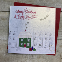 MERRY CHRISTMAS - HOUSES & SNOW (C20-16-MC)