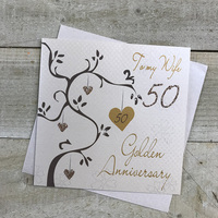 To my Wife, 50th, Golden Anniversary, Tree (AB50-W)