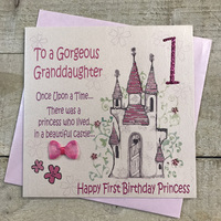 Grandddaughter, 1st Birthday, Princess Castle (GL209)