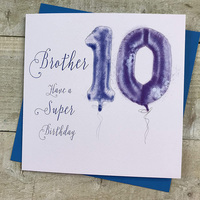 Brother 10th Birthday, Blue Helium Balloon (HB10-BRO)
