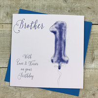 Brother 1st Birthday, Blue Helium Balloon (HB1-BRO)
