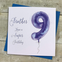 Brother 9th Birthday, Blue Helium Balloon (HB9-BRO)