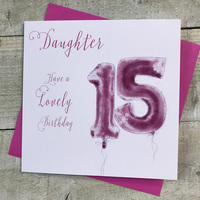 Daughter 15th Birthday, Pink Helium Balloon (HP15-D)