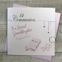 1st Communion To a Special Granddaughter, Pink Bible (LL256-GD)