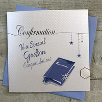 Confirmation To a Special Godson, Blue Holy Bible (LL259-GODS)