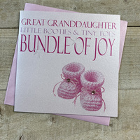Little Booties & Tiny Toes Bundle of Joy, Granddaughter, Pink (N206-GGD)