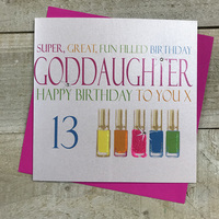 Super, Fun Filled Lovely Goddaughter 13th, Nail Varnishes (N320-13)