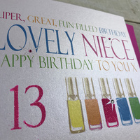 Super, Fun Filled Lovely Niece 13th, Nail Varnishes (N321-13)