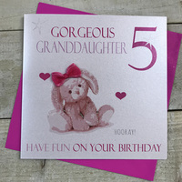 Granddaughter, Pink Bunny  Age 5 (Ngd5)
