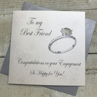 Best Friend Congratulations, Happy for You, Sparkling Ring (PD252)