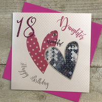 Daughter 18th, Patterned Hearts (SSH18D)