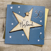 HUSBAND AGE 30 - BIG STAR CARD (S198-H30)