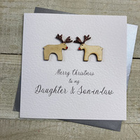DAUGHTER & SON IN LAW - 2 LITTLE REINDEERS (XS32-DSIL)