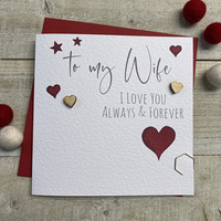 WIFE - I LOVE YOU ALWAYS & FOREVER HEARTS (S-V17)