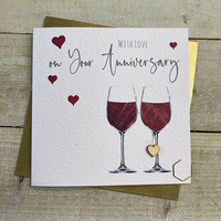 YOUR ANNIVERSARY - RED WINE GLASSES (S161-Y)