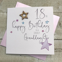 GRANDDAUGHTER AGE 18 - WOODEN STAR (S140-18)