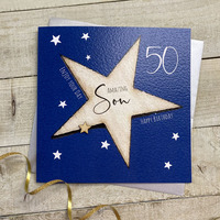 (LARGE CARD - SON AGE 50 BIG STAR) (XS198-S50)