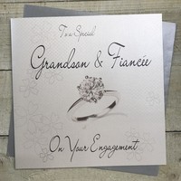 GRANDSON & FIANCEE ENGAGEMENT CARD - LARGE CARD (XLWB221-GS)