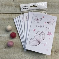 NOTELETS- A NOTE TO SAY PACK OF 6 -PRETTY BUTTERFLIES (N95-217)
