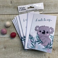 NOTELETS- A NOTE TO SAY PACK OF 6 - KOALA (N95-105)